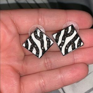 Zebra Earrings